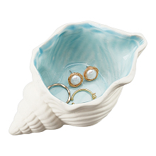 Ocean-themed Ceramic Jewelry Plate AJEW-WH0033-01B