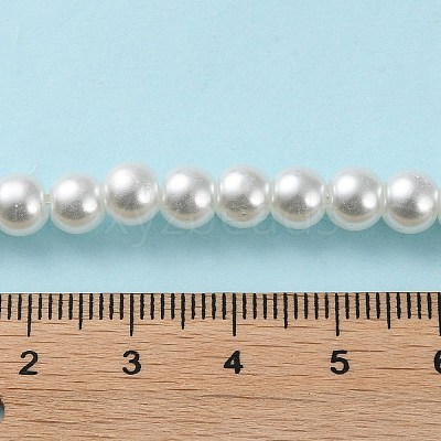 Baking Paint Pearlized Glass Pearl Round Bead Strands X-HY-Q003-6mm-01-1
