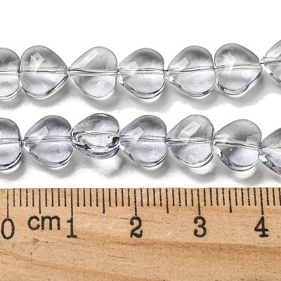 Baking Paint Transparent Glass Beads Strands DGLA-A08-T8mm-KD04-1