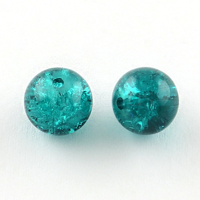 Transparent Crackle Glass Beads CCG-R001-6mm-M-1
