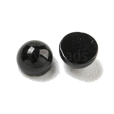 Natural Black Stone Cabochons G-Q173-01A-17-1