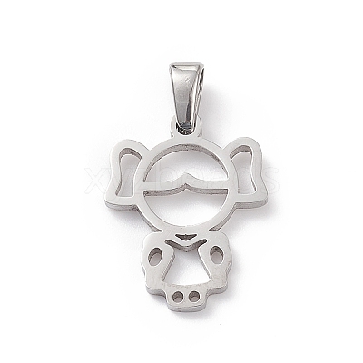 Non-Tarnish 304 Stainless Steel Pendants STAS-G284-21P-1