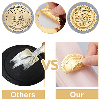 Self Adhesive Gold Foil Embossed Stickers DIY-WH0211-301-1