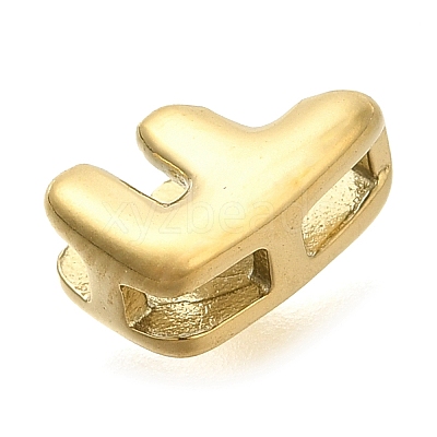 Ion Plating(IP) 304 Stainless Steel Slide Charms STAS-B075-37G-F-1