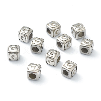 Tarnish Resistant 304 Stainless Steel European Beads STAS-H145-01G-P-1