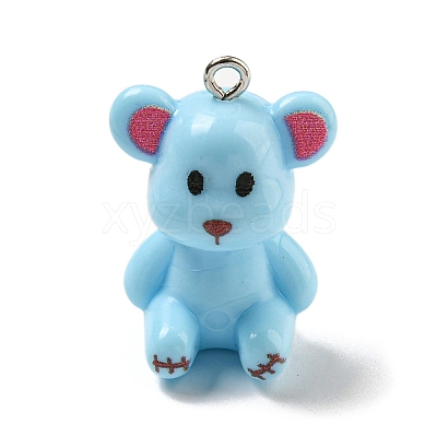 10Pcs Opaque Resin Pendants RESI-H160-01P-07-1
