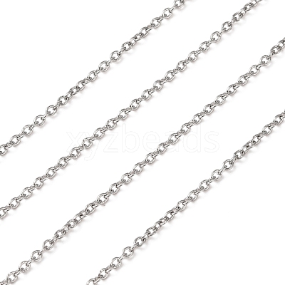 Tarnish Resistant 304 Stainless Steel Cable Chains CHS-R008-22-1