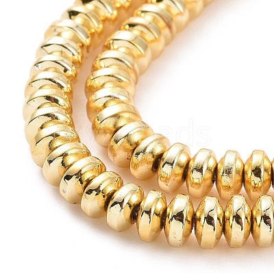 Electroplate Non-magnetic Synthetic Hematite Beads Strands X-G-L485-04B-G-1