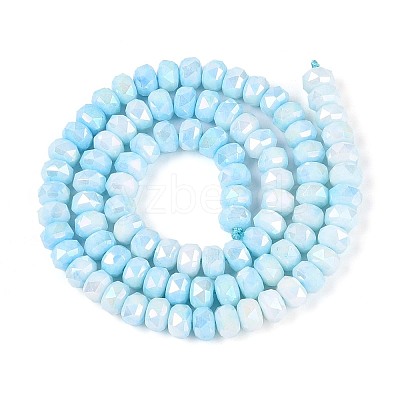 Anti-Tarnish Electroplate Glass Beads Strands GLAA-T025-6mm-11B-1