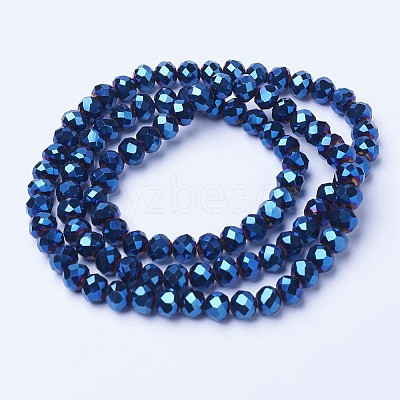 Electroplate Transparent Glass Beads Strands LS-EGLA-A034-T2mm-UA02-1