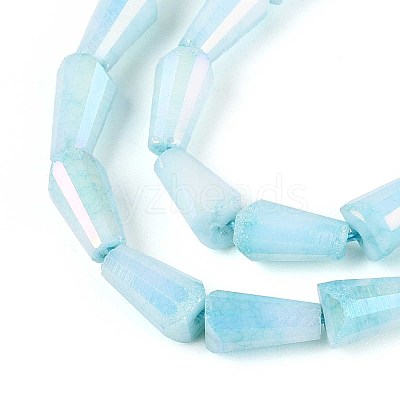 Anti-Tarnish Electroplate Glass Beads Strands GLAA-T025-27B-1