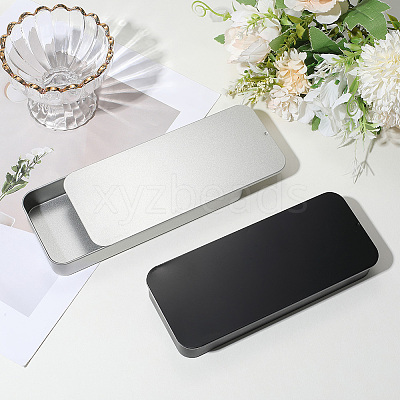 2Pcs Slide Top Tinplate Trinket Storage Boxes CON-SP0001-22A-01-1