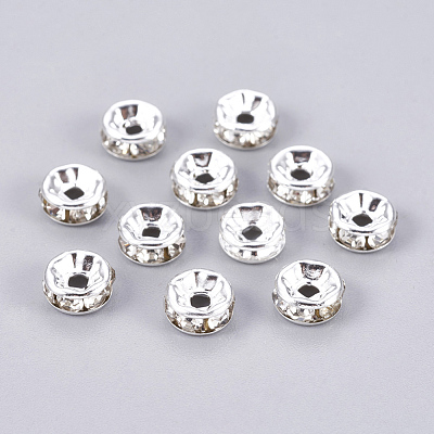 Brass Grade A Crystal Rhinestone Beads RB-A003-6MM-S-1