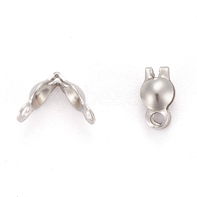 Tarnish Resistant Stainless Steel Bead Tips X-STAS-R061-05-1