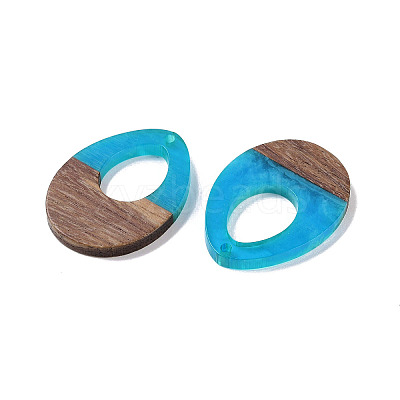 Resin & Wood Pendants WOOD-F015-17H-1
