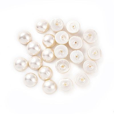 Shell Pearl Half Drilled Beads BSHE-G011-01-10mm-1