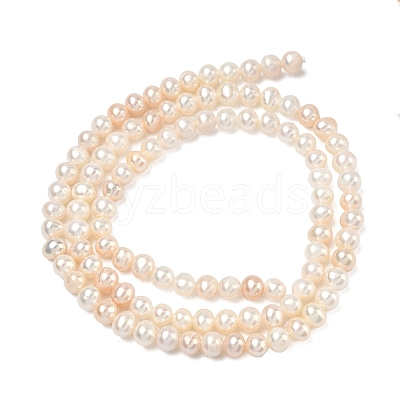 Natural Cultured Freshwater Pearl Beads Strands PEAR-L034-06B-1