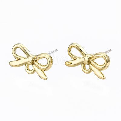 Alloy Stud Earring Findings X-PALLOY-T064-78LG-RS-1