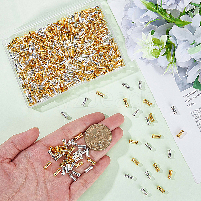400Pcs 2 Colors Alloy Beads FIND-SP0002-39A-1