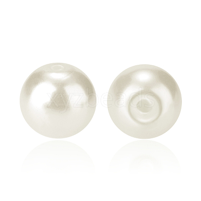Pearlized Eco-Friendly Dyed Glass Pearl Round Bead HY-PH0002-04-B-1