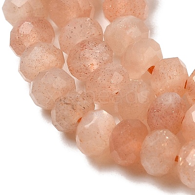 Natural Sunstone Beads Strands G-F460-02-1