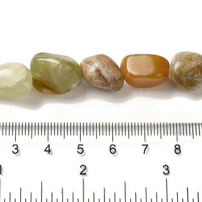Natural Xiuyan Jade Beads Strands G-B078-D19-04-1