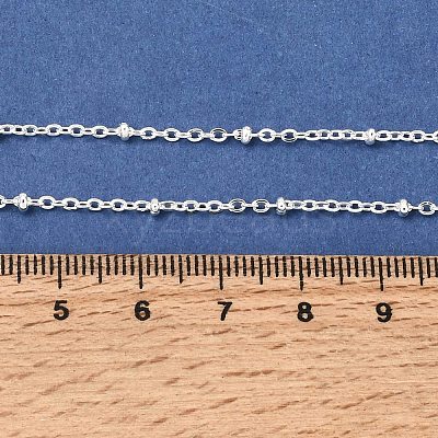 PVD Vacuum Plating 304 Stainless Steel Satellite Chain Necklaces X-MAK-L015-41S-1