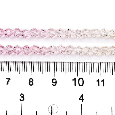Gradient Color Baking Paint Glass Bead Strands X-DGLA-A039-T2mm-A01-1