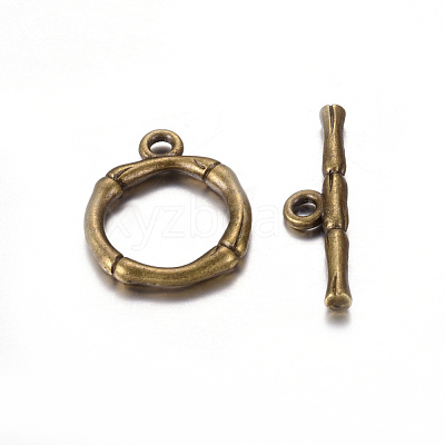 Alloy Toggle Clasps X-PALLOY-EA9143Y-AB-RS-1