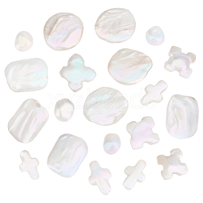 16Pcs 4 Styles Natural Keshi Pearl Beads PEAR-PH0001-34-1