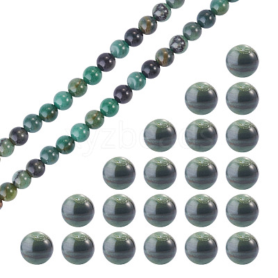 1Strand Natural African Jade Beads Strands G-TA0003-50C-1
