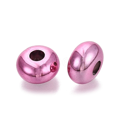 UV Plating Opaque Acrylic European Beads PACR-T017-19M-05-1