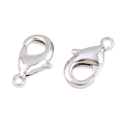 Brass Lobster Claw Clasps KK-S314-42P-1