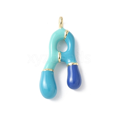 Brass Enamel Pendants X-KK-E093-03G-A-02-1