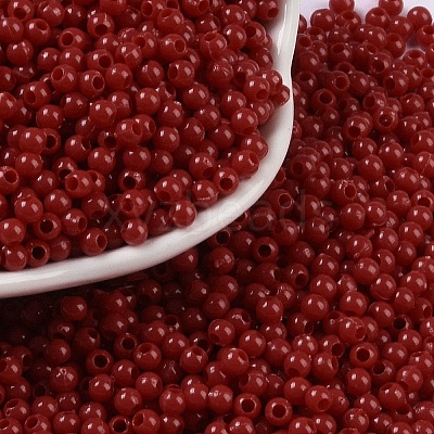 Opaque Acrylic Beads SACR-A007-01B-15-1