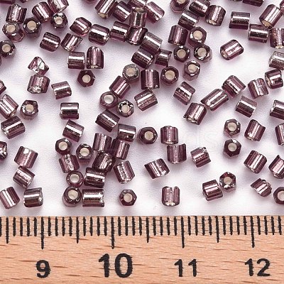 8/0 Glass Bugle Beads SEED-S032-07A-56B-1