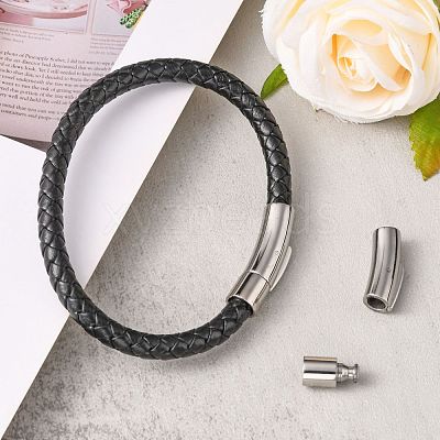 Tarnish Resistant Tube 304 Stainless Steel Bayonet Clasps STAS-Q034-1-1
