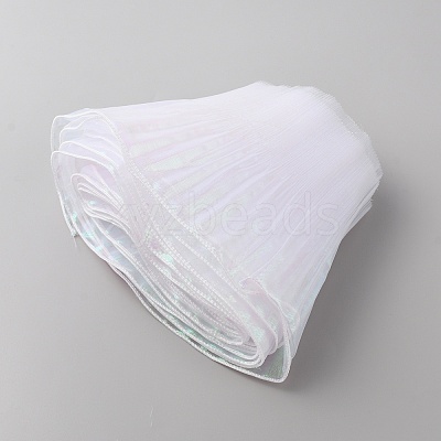 Laser Polyester Pleated Lace Trim OCOR-WH0058-71B-1