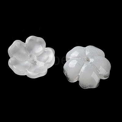 Dyed & Heated Gradient Color Glass Bead Cap GLAA-D307-01L-1