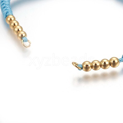 Nylon Cord Braided Bead Bracelets Making BJEW-F360-F17-1