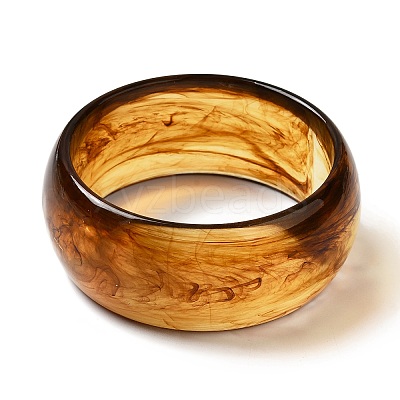 Round Acrylic Bangle for Women BJEW-A141-03A-1