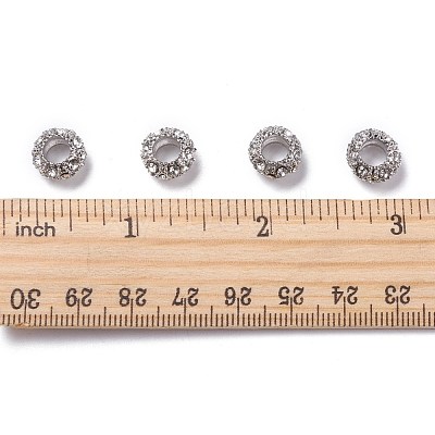 Alloy Rhinestone European Beads CPDL-H998-18-1