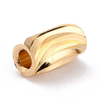 Brass Corrugated Beads LS-KK-O133-210B-G-1