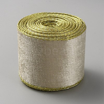 10 Yards Single Face Velvet Wired Ribbon SRIB-WH0011-133B-1