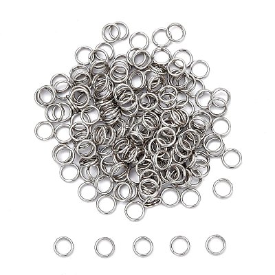 Tarnish Resistant 304 Stainless Steel Split Rings STAS-E010-5x1mm-2-1