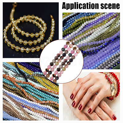 2 Strands Natural Multicolor Tourmaline Beads Strands G-GO0001-58-1