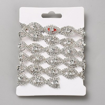 Glass Rhinestone Chains DIY-WH0683-17B-1