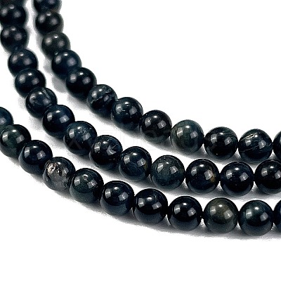 Natural Blue Tiger Eye(Dyed & Heated) Beads Strands G-M438-A04-01-1