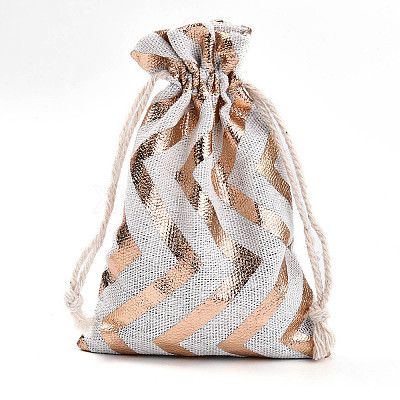 Christmas Theme Cotton Fabric Cloth Bag ABAG-H104-B22-1