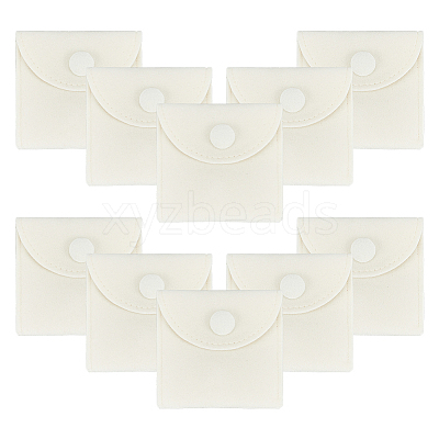 Square Velvet Jewelry Package Bags ABAG-WH0035-055A-03-1
